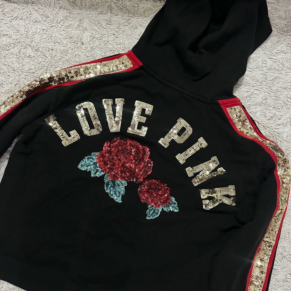 PINK Victoria's Secret Sequined Hoodie